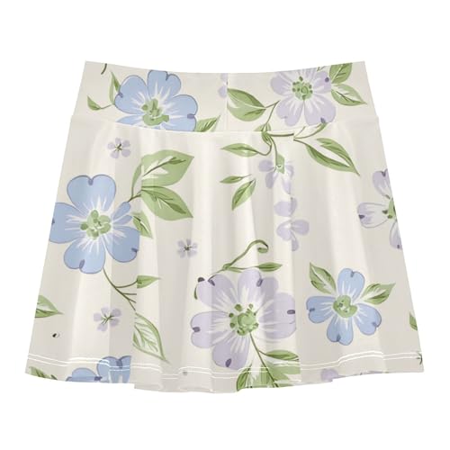 Athletic Skirt Girls with Shorts Flowy Running Skirt for Little Girl Cheer Skirt with Pockets2