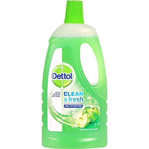 Image of Dettol Floor Cleaner 1 Ltr Green Apple