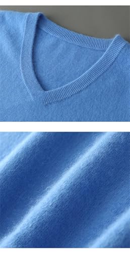 Men's V-Neck Sweater Vest Pullover Sleeveless Knit Waistcoat Winter Warm Solid Color Tops4