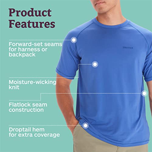 Image of MARMOT Men's Windridge Moisture-Wicking, Eco-Friendly, Breathable, UPF Short Sleeve Shirt
