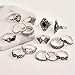 Juego de 11 Anillos de Plata 925 para Mujer Imagen de Juego de 11 Anillos de Plata 925 para Mujer