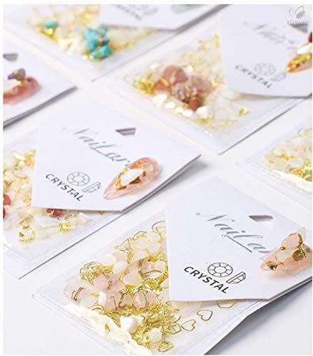 Miniatura 6 de Gran variedad de tamaños para decoración de uñas, joyería de arte de uñas de piedra, piedra de cristal, decoración de uñas, pieza de concha de arte