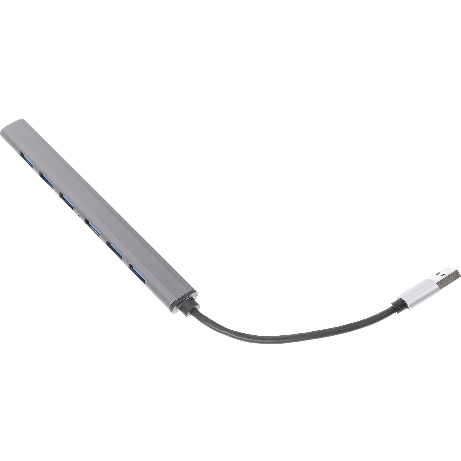MERRYHAPY 7-Port USB 3.0 Hub USB Splitter for Laptop Desktop Dock with Gray Finish Compatible with Computers and Peripherals