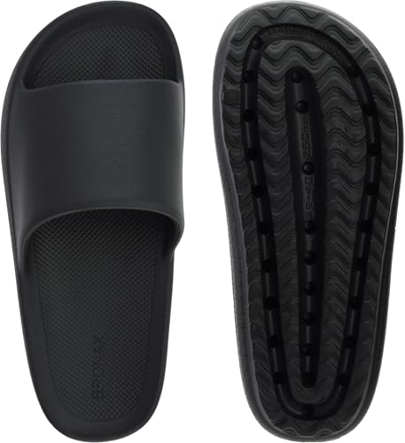 Image of BRONAX Arch Support Slides for Women and Mens | Cushioned Thick Sole Pain Relief Slippers