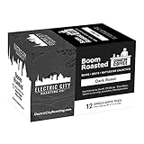 Boom Roasted Coffee, Single Serve K-Cup Pods, Keurig Compatible, Dark Roast, Electric City Roasting, The Office Gifts, Specialty Coffee
