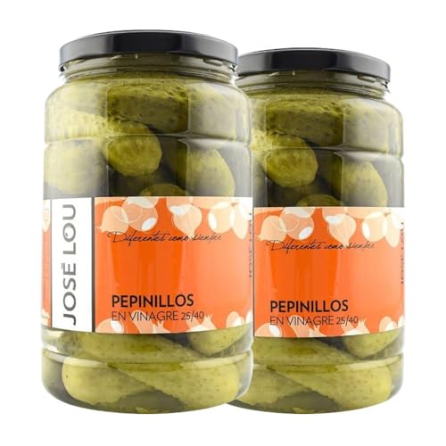 Pepinillos en vinagre José Lou 1400 g pack de 2