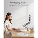 Nulaxy Ergonomic Adjustable Laptop Stand for Desk, Dual Foldable Computer Riser with Advanced Heat-Vent, Heavy-Duty Portable Notebook Holder for Posture Correction, Compatible with Mac 10-17" Laptops - Image 2