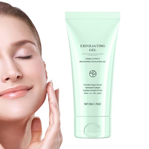 Uhngw Gel Limpiador Facial | 50g Crema Facial Exfoliante Iluminadora | Bálsamo Hidratante Natural Para Poros Grandes Piel Seca Grasa | Estudiantes Hombres Mujeres
