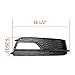 Front Bumper Grille Fog Light Outer Covers Grill Compatible with 2013 2014 2015 2016 Audi A5 S-Line S5 Facelift Left Right