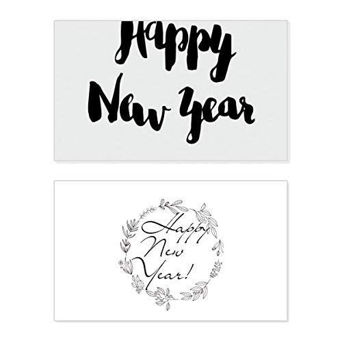 Tarjeta de felicitación de Año Nuevo Happy New Year para dedicatorias de fin de año
