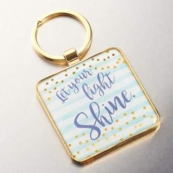 Misc. Supplies Keyring Metal Let Your Light S Book