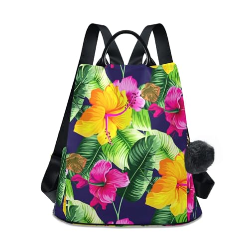 Fleurs tropicales artificielles avec feuilles vertes pour masquer un mur nu