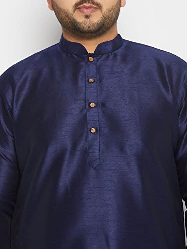 Image of Vastramay Plus Men's Silk Blend Kurta Pyjama Set