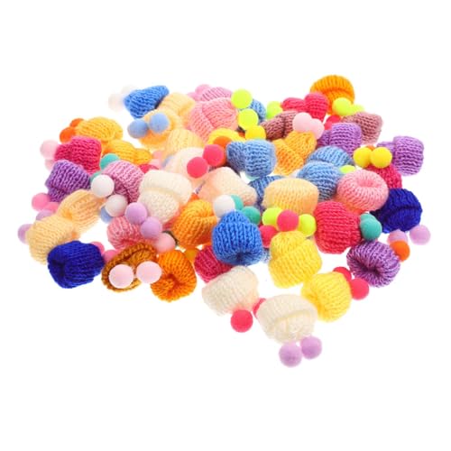 Mini chapeaux en laine tricotés pour scrapbooking et DIY