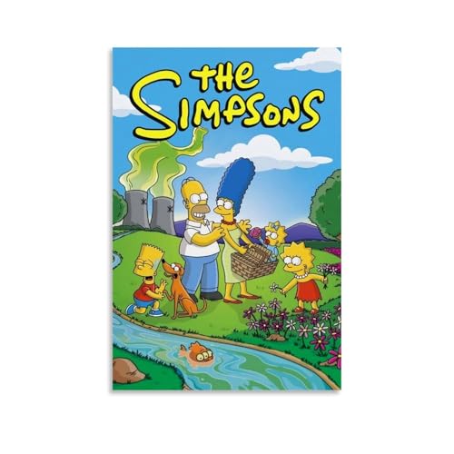HUEAEHAHE Simpson(2) Póster Habitación Decorativo Lienzo Póster