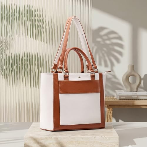 Image of Symbol Premium Women's Tote Hand Bag crafted from Imported PU | Stylish | Office Use - 14 inch Laptop