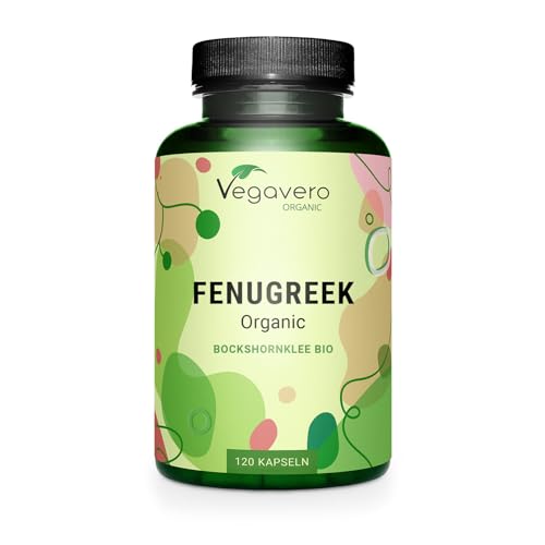 Fenogreco BIO | Dosis Alta: 2900 mg | para Lactancia Materna | Sin Aditivos | FENUGREEK | 120 Capsulas | Vegavero® | Vegano