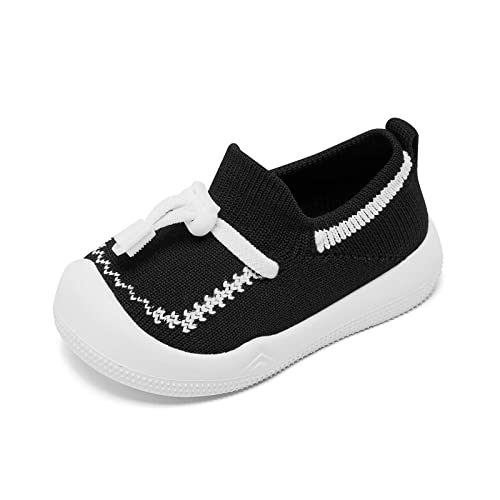Image of Eashi Baby Boy Girl Non-Skid Indoor Infant Walking Shoes Breathable Warm Elastic Sock Shoes with Memory Sole Protect Toes Outdoor Sneakers