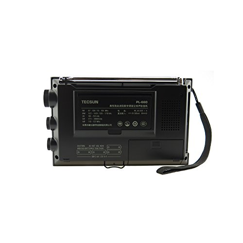 TECSUN PL-660 draagbare kortegolf FM/AM wereld radio compacte ontvanger zwart (UK-PL660-zwart)) - Image 3