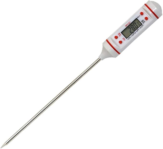 Review Meat Food Thermometer,Digital Thermometer with Long Probe Instant Read Sensor Measuring Equippment for Grilling BBQ Grill Kitchen Oil, White, 240*15mm Review Meat Food Thermometer,Digital Thermometer with Long Probe Instant Read Sensor Measuring Equippment for Grilling BBQ Grill Kitchen Oil, White, 240*15mm