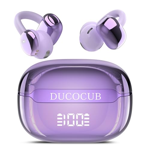 Auriculares Inalambricos Bluetooth 5.4, Auriculares Inalambricos Deportivos con Clip Innovador, 48H Auriculares Open Ear con Cancelacion Ruido DNN, HiFi Estéreo, IPX7 Impermeable Cascos Inalambricos