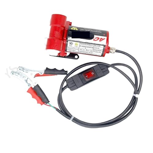 12V Elektryczna pompa do przenoszenia paliwa 30L / min Samo-Priming do benzynowego Kerosene Diesel Szybkie zaciskanie z metalowym wirnikiem Czysy silnik miedziany Ciecha bezpieczna obsługa dla ciągnik