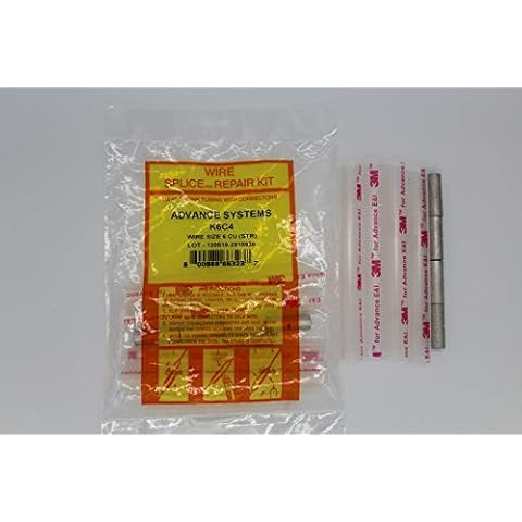 K6C4 - Submersible Pump Wire Splice Kit Repair and Installation. #6 AWG, 4 Wires - Easy and Reliable - Crimp It, Shrink It, and Forget It! Cover