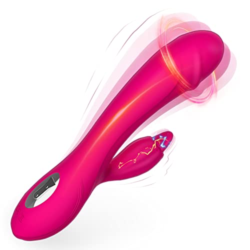 G Spot Dildo Vibrator Clitoral Sucking Vibrator for Women Rechargeable Waterproof, Heating Massager with 10 Vibration & 3 Suck Clit Vagina Anal Sex Toys Stimulator for Couples Masturbator Party Gift