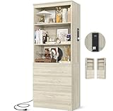 Aheaplus 71 Inches Bookshelf...