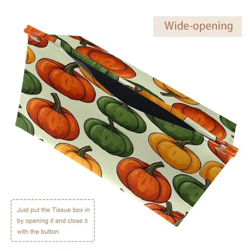 Housse de boîte à mouchoirs citrouille pour une table automnale chaleureuse - 6