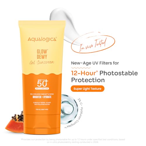 Aqualogica Store Aqualogica Glow+ Dewy Sunscreen Gel SPF 50+ PA++++ - Image 3