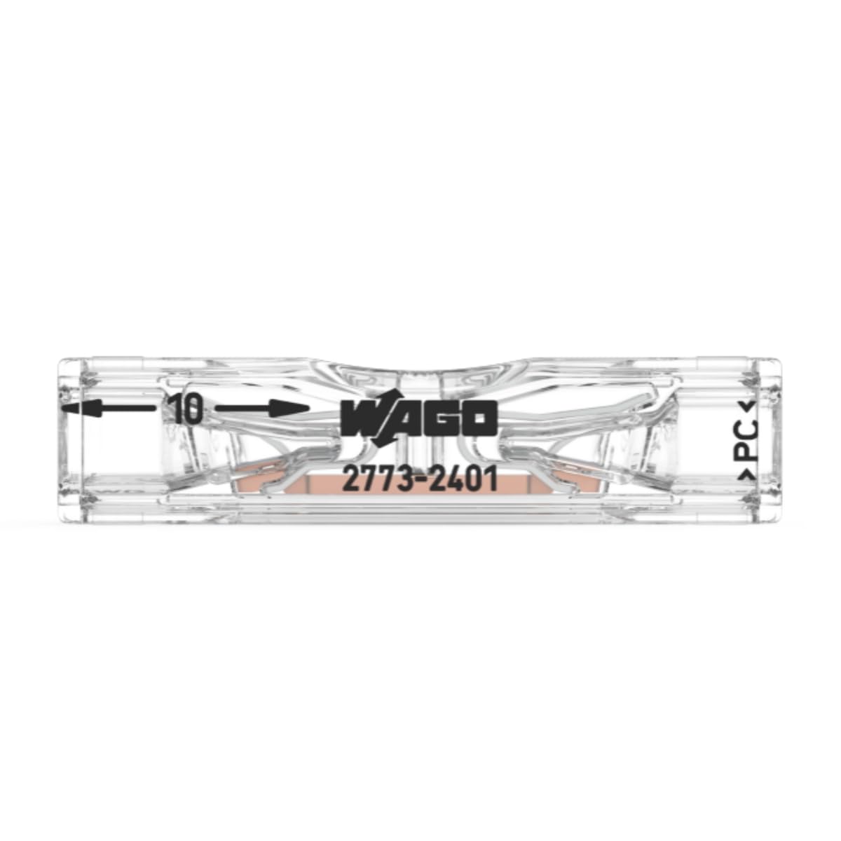 WAGO, Beutel mit 10 Inline-Klemmen der Serie 2773, Längshebelklemme für