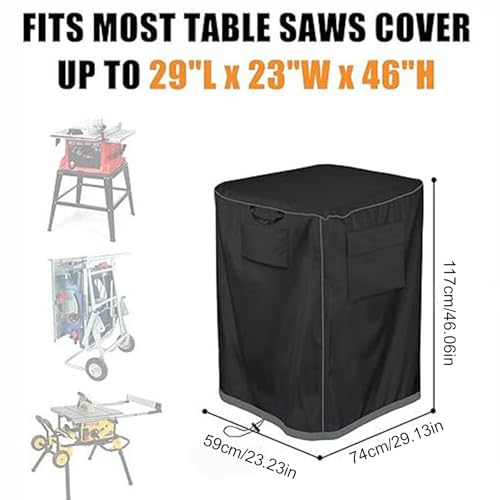 Housse pour scie à onglet extérieur et raboteuse 74 cm - 7