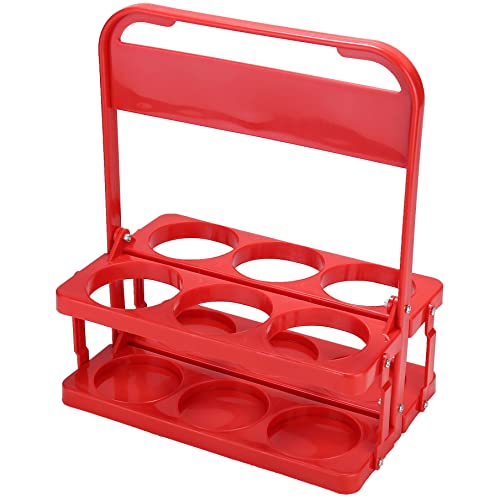 Foldable Cup Holder with Handle, Plastic Drink Delivery Carrier