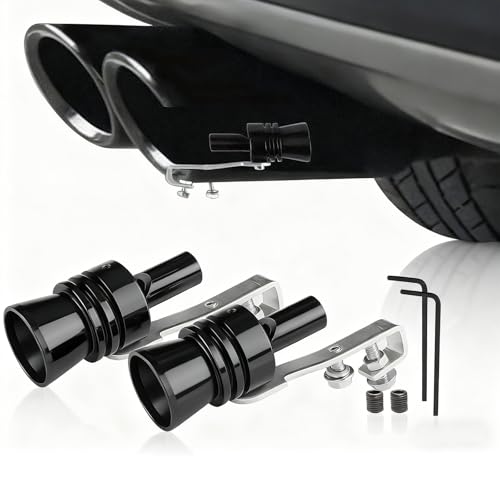 Turbo Whistle for Exhaust Pipe, 2PCS Exhaust Whistle for Car,