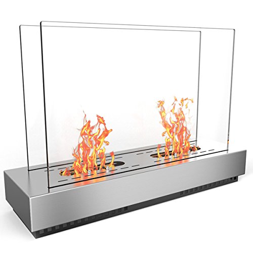 Regal Flame Phoenix Ventless Free Standing Ethanol Fireplace in Stainless Steel Regal Flame Phoenix Ventless Free Standing Ethanol Fireplace in Stainless Steel
