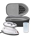 The Quilted Bear Premium Mini Steam Iron - Lightweight Mini Travel Iron for Effortless Quilting & Wrinkle-Free Clothes with Carry Case & Iron Rest Set - Travel Steamer for Clothes & Crafts (Black)