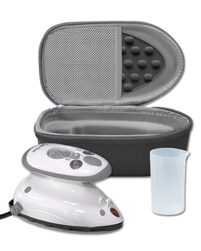 The Quilted Bear Mini Travel Steam Iron with Carry Case