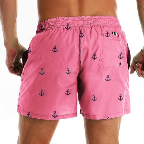 Mens Swim Trunks Swim Shorts Quick Dry 5 Inch Inseam Beach Shorts with Pocket4