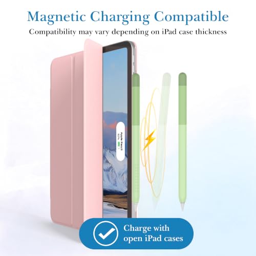 Image of Delidigi for Apple Pencil Pro (2024) & Apple Pencil 2nd Generation Case | 2 Pack Gradient Color Design Silicone Sleeve Cover, Comfortable Grip, Magnetic Charging Compatible, Double Tap Support