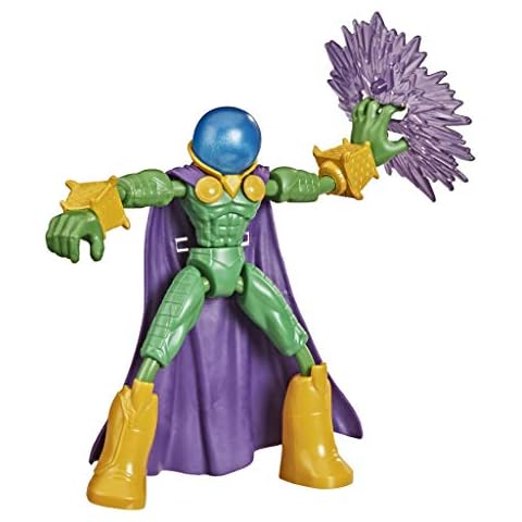 Spiderman Marvel, F0973 Bend and Flex Marvel’s Mysterio Action Figure Toy, 6-Inch Flexible Figure, Includes Accessory, For Kids Ages 4 And Up Cover