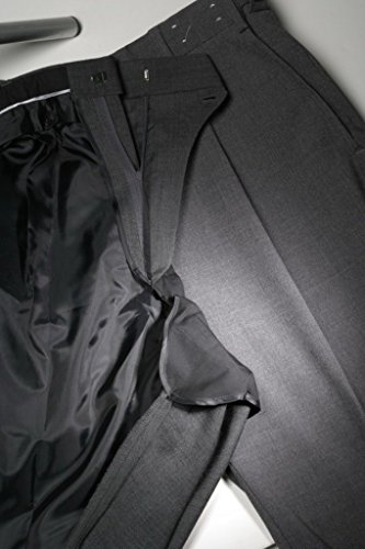 Knightsbridge Super 100's Wool Stretch Gabardine Men's Dress Pants, 1 Pleat4