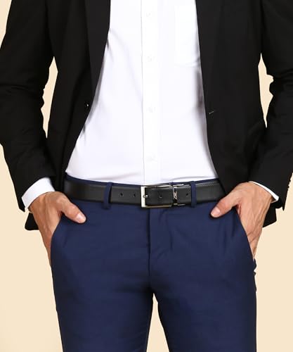 Leather Reversible Belt with Extra Buckle & Slim Wallet Combo | Premium Packaging| elegant dress belt for men | Free Size Belt for Men|Belt Wallet Combo4