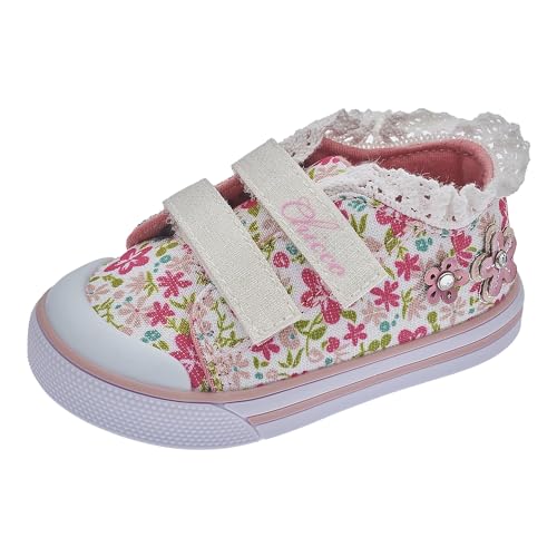 Chicco Sneakers con Double Velcro, Cómodo, ligero, flexible y transpirable, Niñas, Multicolor 2, 20 EU