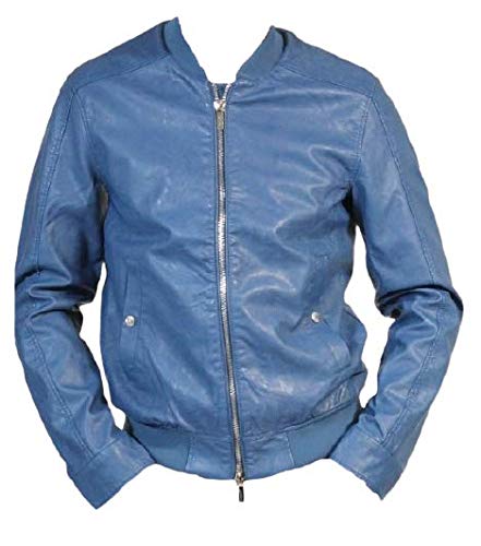 Giacca Gaudi in ecopelle 011BU38001 COLORE AVIO