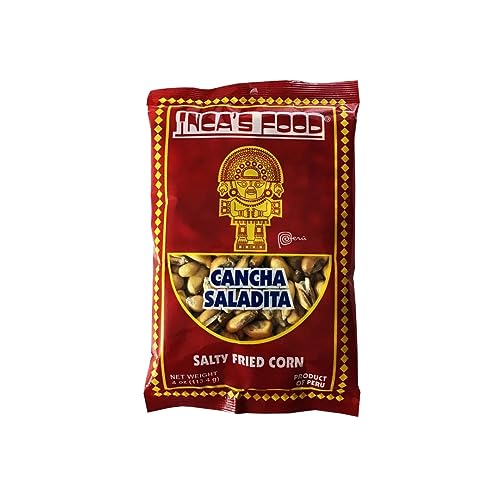 INCA'S FOOD Maiz Cancha Saladita/Salty Toasted Corn 4 oz. - Pack of 2 - Product of Peru