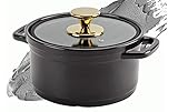 JOYKARTZ 3 Quart Dutch Oven Pot with Lid- Ceramic Cooking Pot - Leak proof, All-Natural, Soup Pot,...
