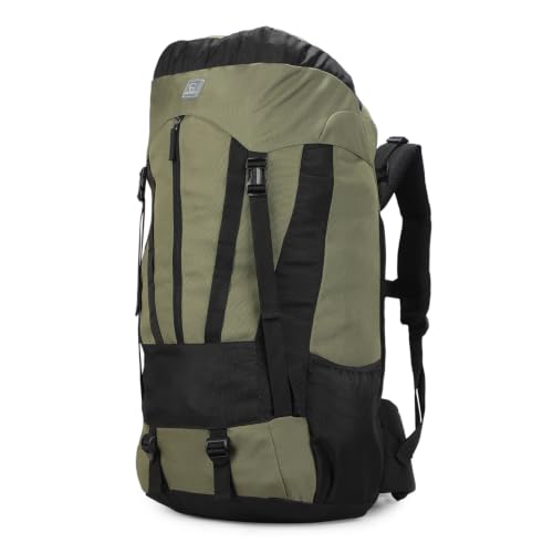 Image of GREENLANDS Cria 55L Water Resistant Rucksack: Your Perfect Companion for Outdoor Adventures, Hiking, Traveling, Sport Camping, and Trekking