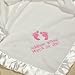 GiftsForYouNow Embroidered Baby Girl Fleece Blanket, 30