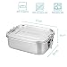 Navaris Fiambrera de Acero Inoxidable para Comida - Envase hermético con Separador...
